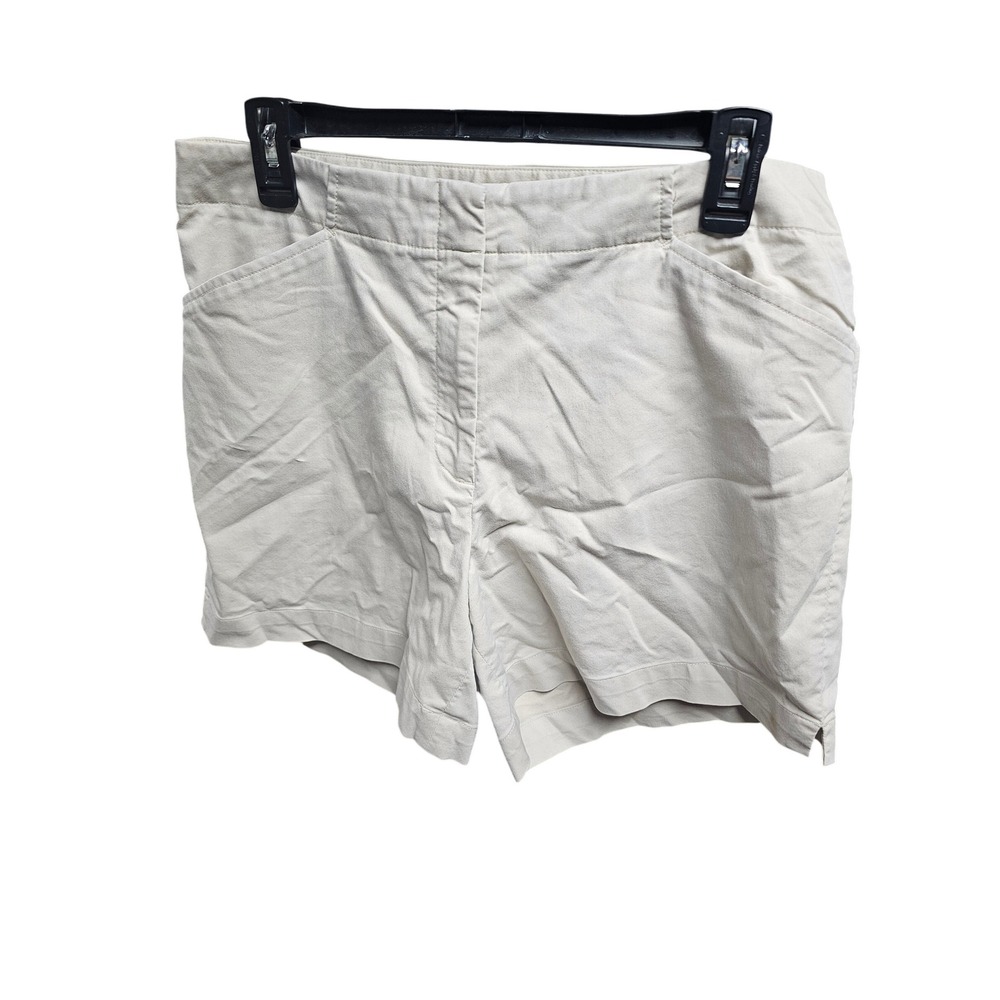 Nike Women's Beige Golf Performance Shorts Size 12 Casual Athletic Wear